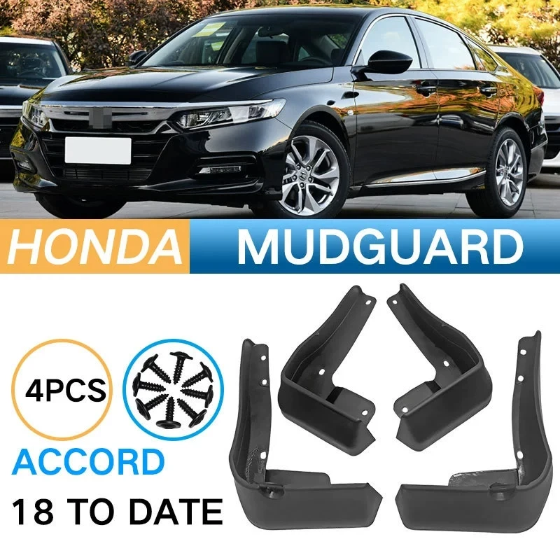 

4PCS Front Rear Wheel Mudguards For Honda Tenth Generation Accord 2018 Sedan Touring Splash Guards Fender Mud Flaps Accessories