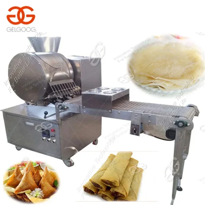 Efficient Spring Roll Pastry Sheet Making Automatic Crepe Machine For Sale