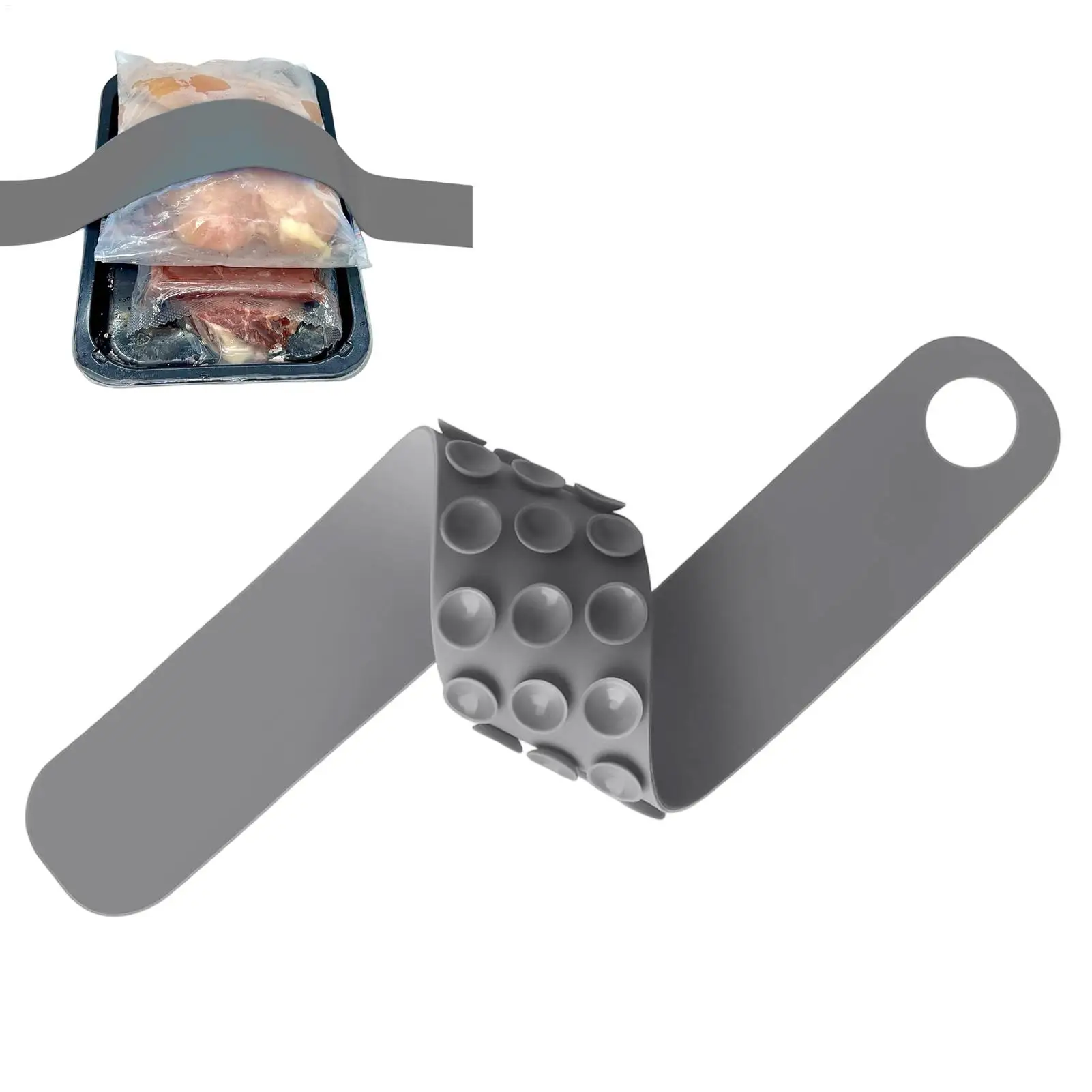 Silicone Thaw Belt Fast Kitchen Thawing Gadget Sink Meat & Fish Defrost Fixator for Home, Restaurant, Camping, BBQ, Meal Prep