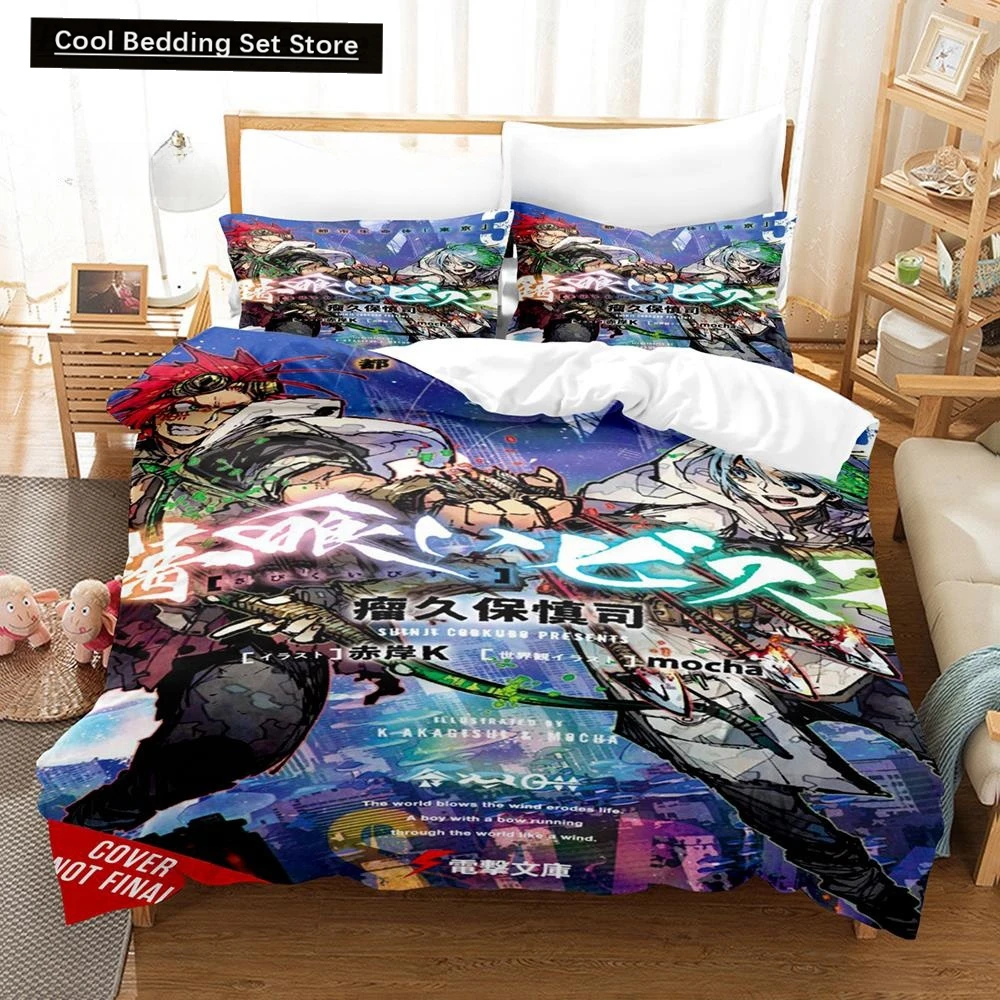 

3D Printed Anime Bed Sheet Sabikui Bisco Bedding Set Single Twin Full Queen King Size Bed Set Adult Kid Bedroom Duvetcover Sets