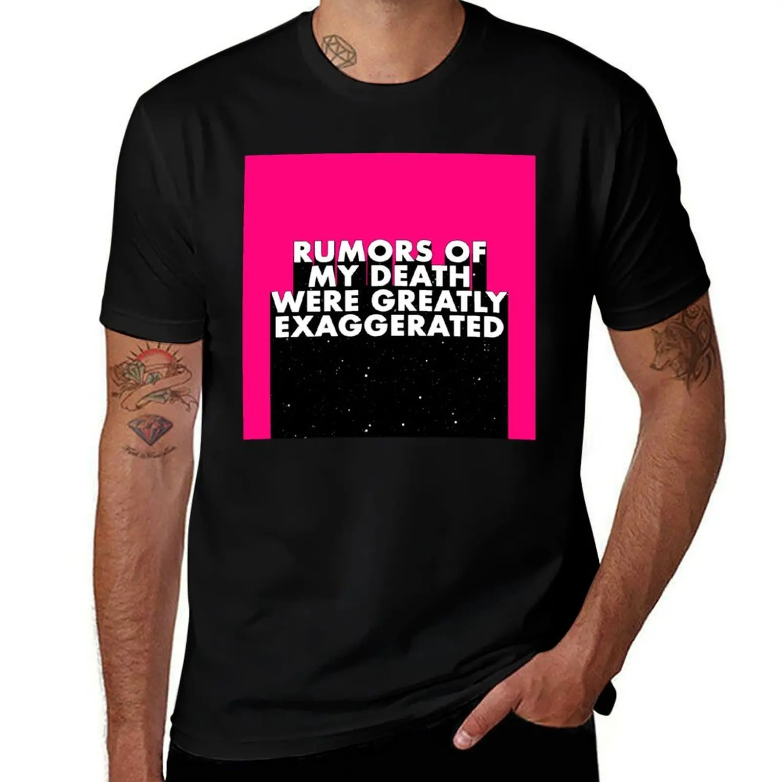 RUMORS OF MY DEATH WERE GREATLY EXAGGERATED T-Shirt Classic Basic Casual T-Shirt