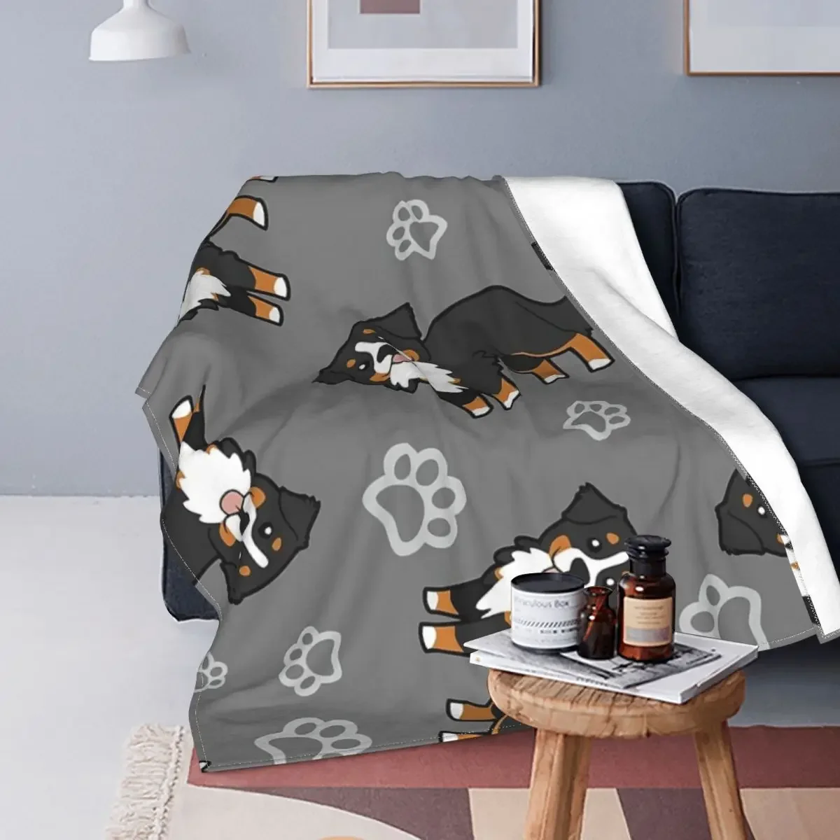 Bernese Mountain Dog Blankets Flannel Warm Throw Blankets Sofa Throw Blanket For Home Bedroom Office Throws Bedspread Quilt