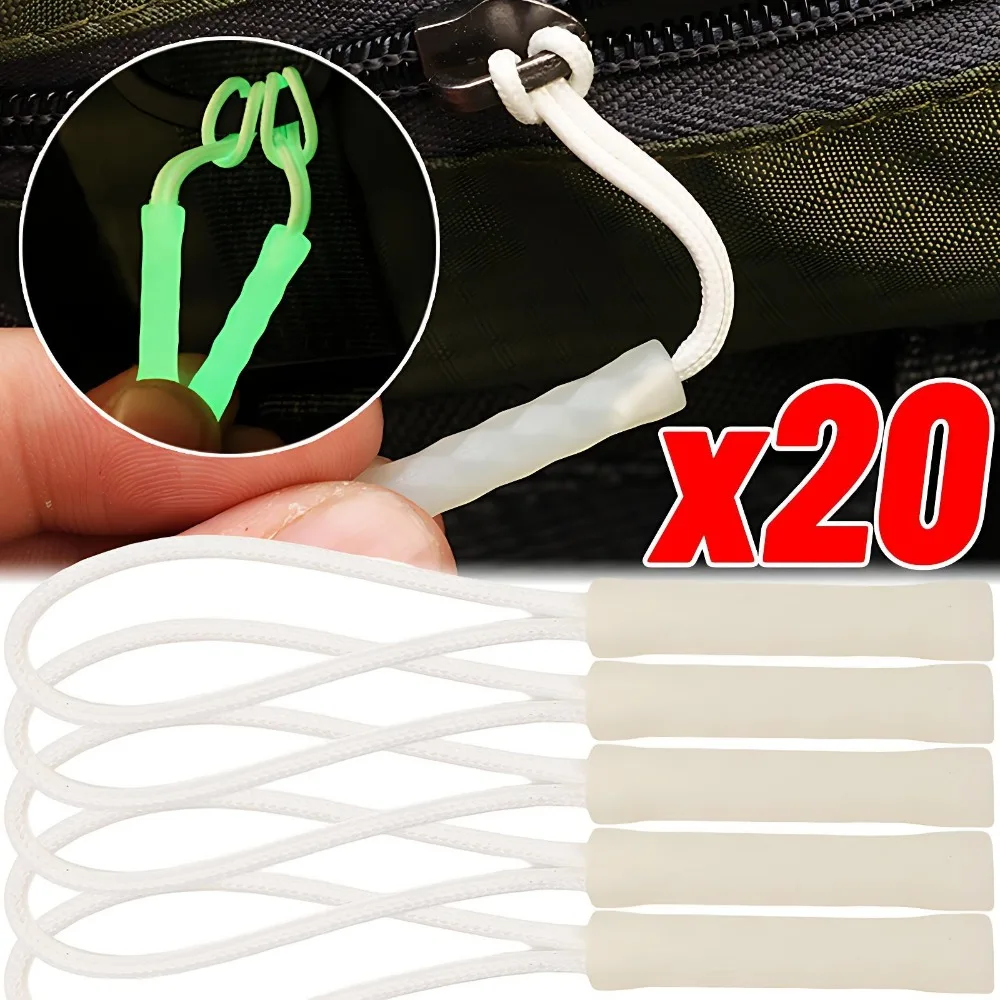 Luminous Zipper Travel Bag Zipper Anti-loss Anchor Rope Outdoor Tent Backpack Pull Ring To Replace The Rope Buckle Pendant