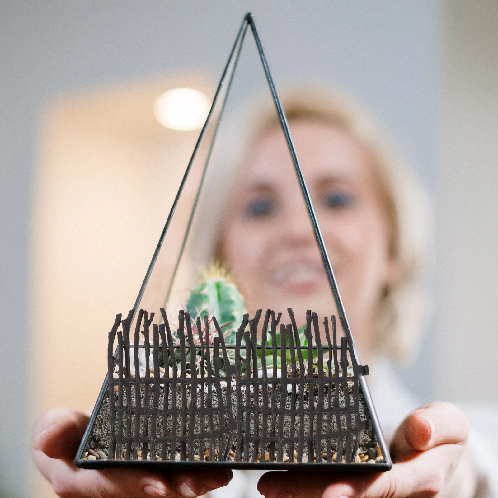 

10Pcs Mini Fence Decoration PVC Craftsmanship Mini Landscape Fence for Sand Table DIY Micro Scene Garden Ornament