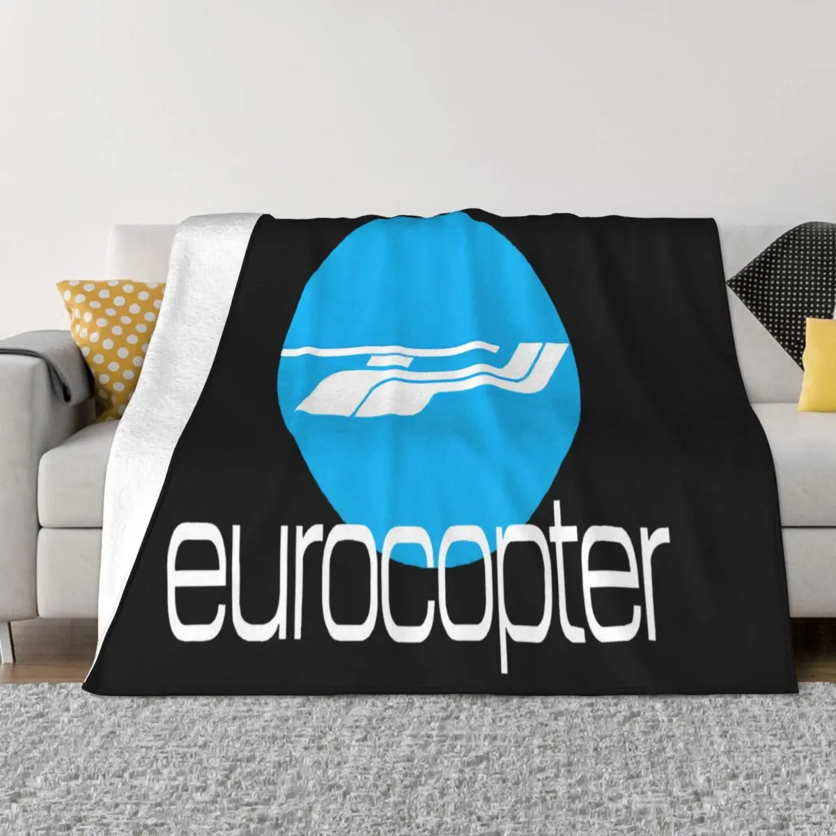 Airbus Hubschrauber Eurocopter Schwarz Größe S 3Xl Party Atmungsaktive Cartoon Charakter Spiel Tier Decke