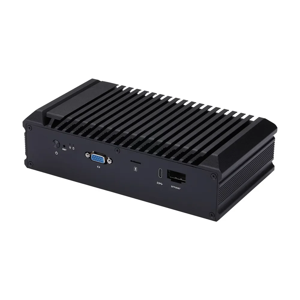 Mini PC Q20300G9 Series CPU Atom C3558 C3758R C3758 C3808, 10G SFP+/ 2.5G LAN/ Console/ VGA, Qotom Mini Server/ Router Firewall