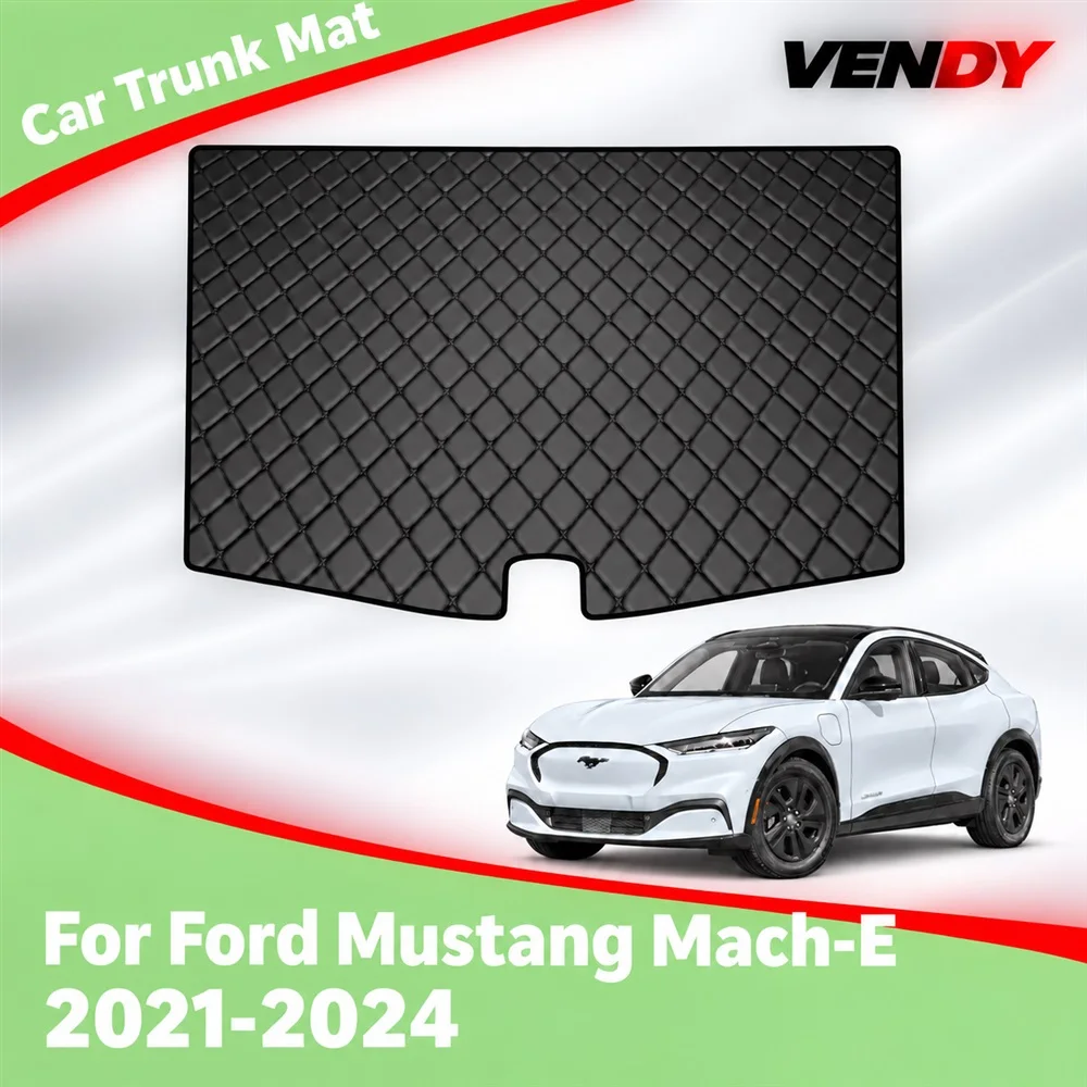 Car Trunk Mat Fit For Ford Mustang Mach-E 2021 2022 2023 2024 Trunk Carpets Pads Auto Interior Accessories