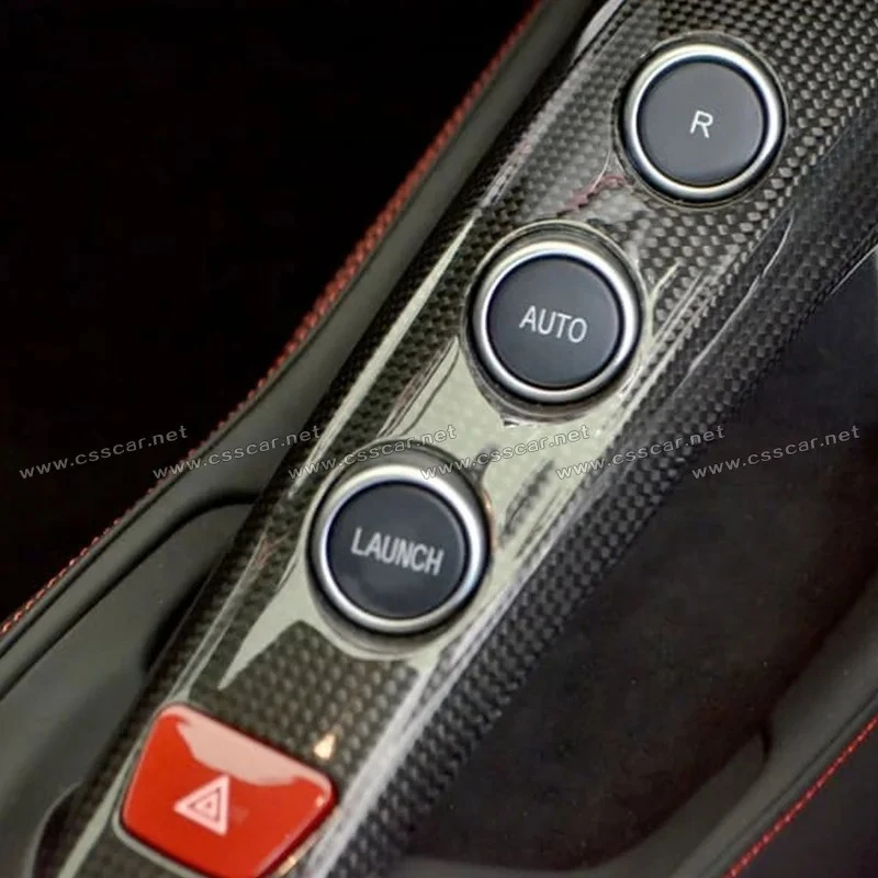 For Carbon Fiber Center Console Interiors For Ferrari 488 GTB / Spider LHD Replacement Part Interior Trim
