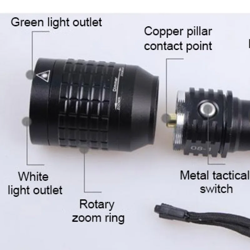 Handheld LED Flashlight  for Outdoor and Household Use