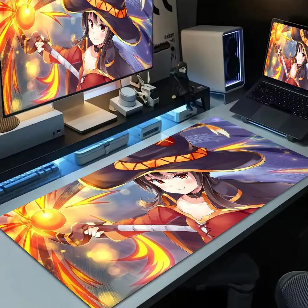 

megumin Mouse Pad Large Computer Mouse Pad Office Accessories XXL Pc Gamer Non-slip Deskmat Mousepad Keyboard Rubber Game Rug