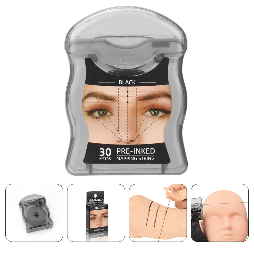 الحاجب مساعد قياس حاكم الحاجب أداة قياس مستوى ماكياج كيت ميزة مادة متينة طويلة الأمد المهنية #6