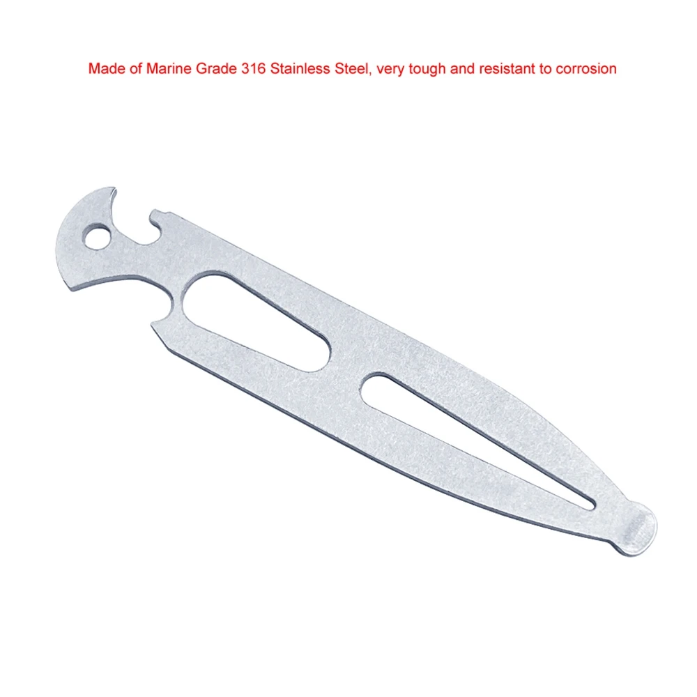 Stainless Steel 316 Boat Deck Key Shackle Key Multi-Tool Screw Driver Emergency Toolkit Marine RV Accessories-A54R