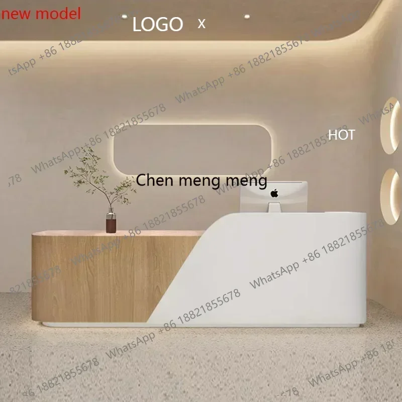 Asmt49Italian Style Beauty Salon Reception Desks Simplicity Modern Clothing Store Reception Desks Hotel Office urniture Recepce