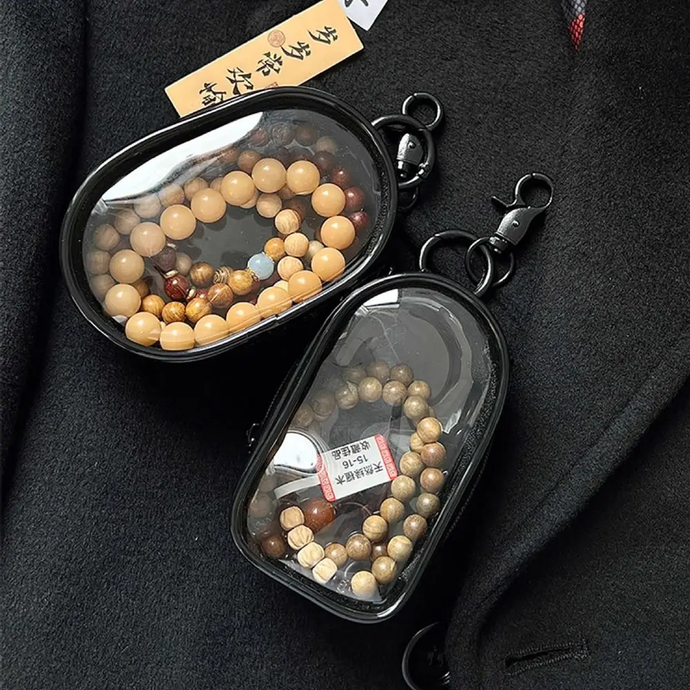 1Pcs Round Protective Cover Data Cable Storage Box Headset Data Cable Portable Storage Bag Outdoor Travel Clear Organizer Box