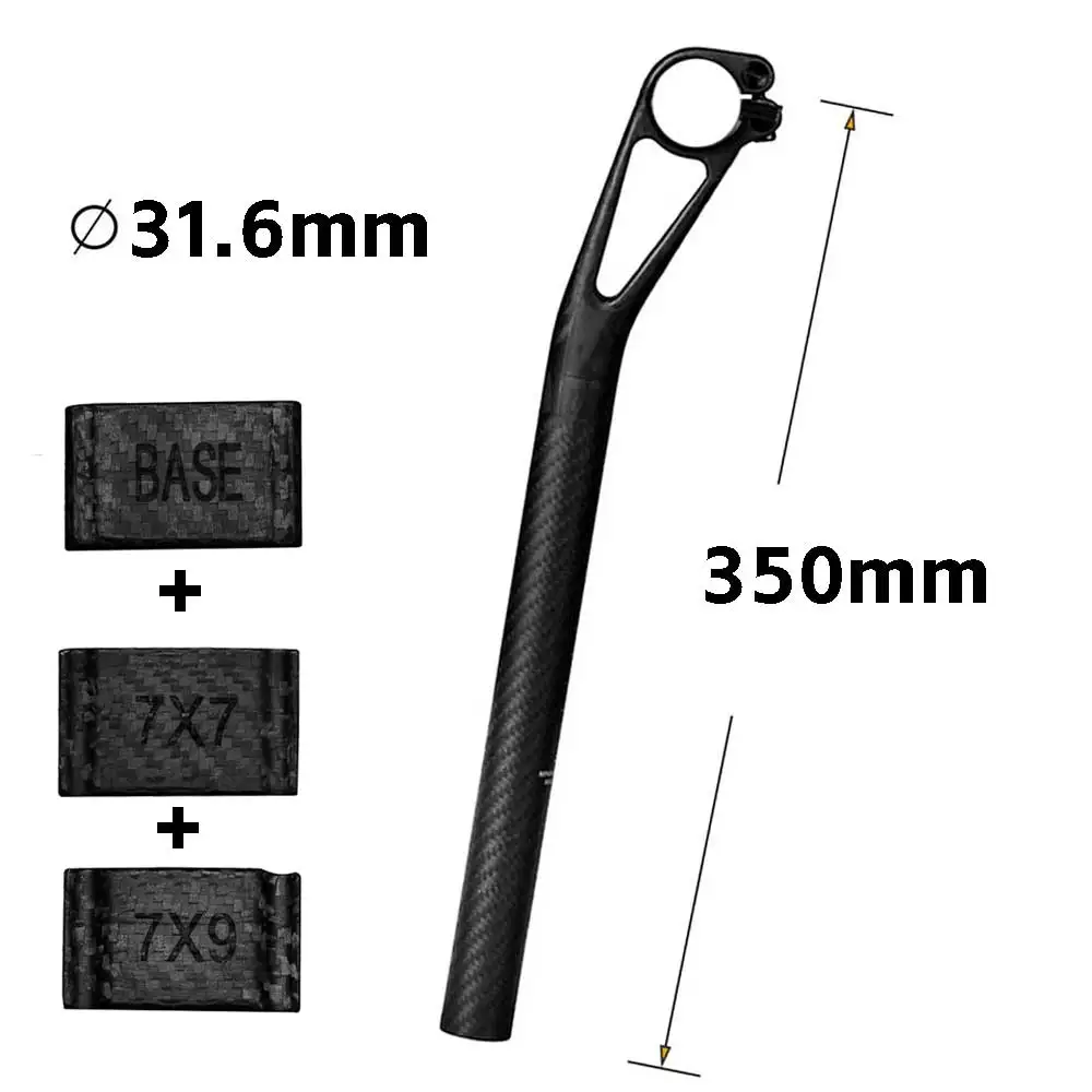 ELITA EEN Fiets Carbon zadelpen Setback 5/25mm MTB/Road Zadelpen 27.2/30.9/31.6/25.4mm Titanium schroeven Licht 150g