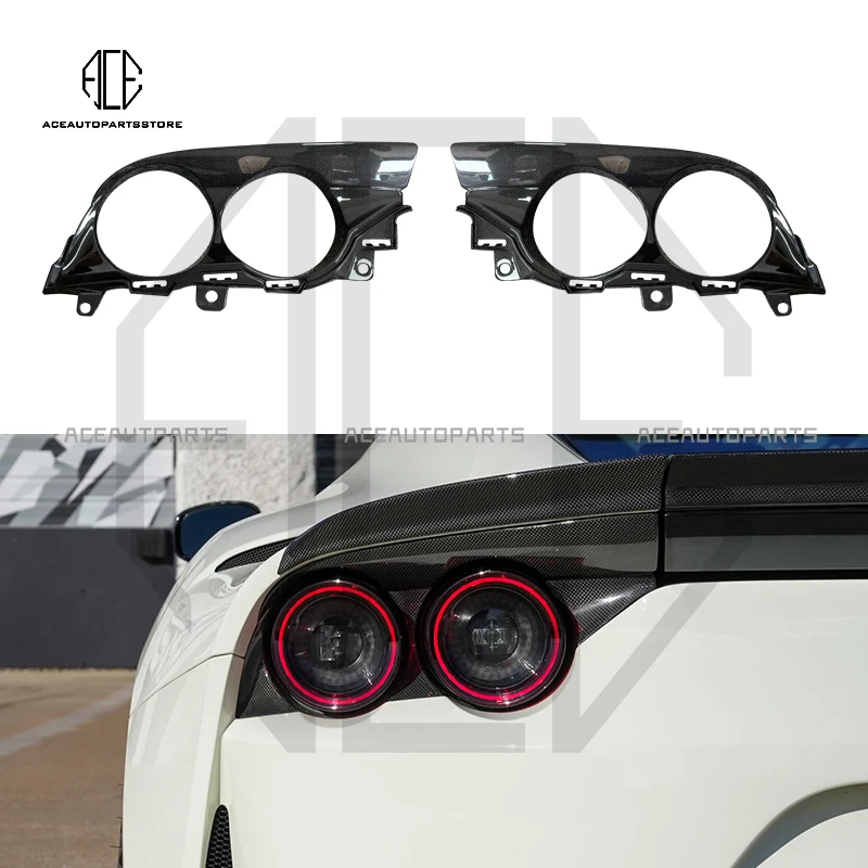 

Бампер противотуманный фонарь из углеродного волокна для Ferrari 812, задние задние фонари автомобиля, абажур, рамка, накладка, комплект кузова в стиле OEM