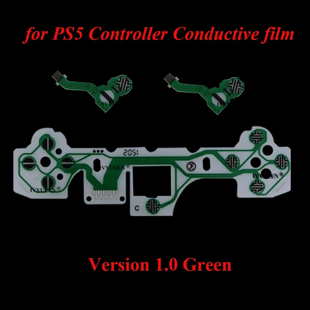 IVYUEEN สำหรับ PlayStation 5 PS5 Controller Conductive Film ปุ่มกด Flex Cable สำหรับ Dualsense 5 DS5ควบคุมริบบิ้นวงจร