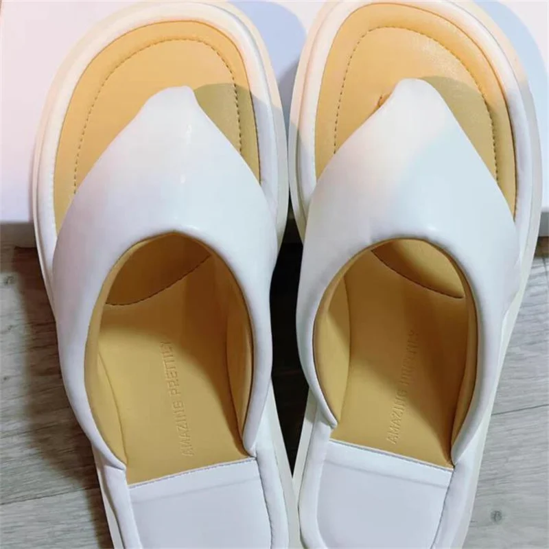 Flip Flops Shoes for Women Mixed Colors Flat Heesl Sandals Zapatos De Mujer Elegant Ladies Slippers Round Toe Chaussure Femme