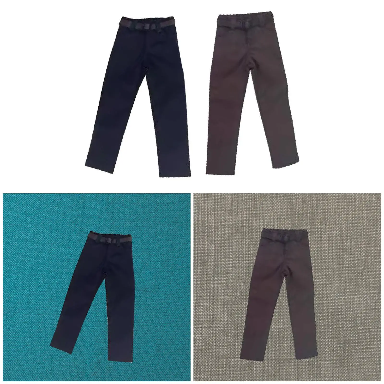 Pantalones de figura de hombre, Pantalón recto Regular para muñeca, 1/12, figuras de acción, 1/12