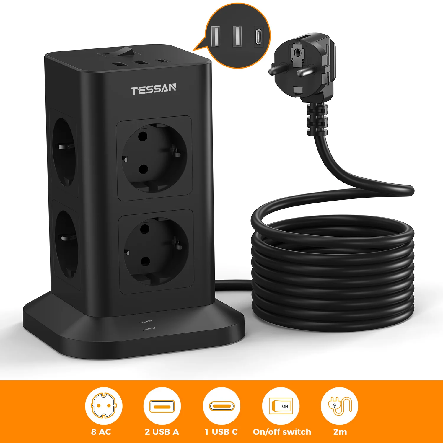 Tessan Multi Socket…