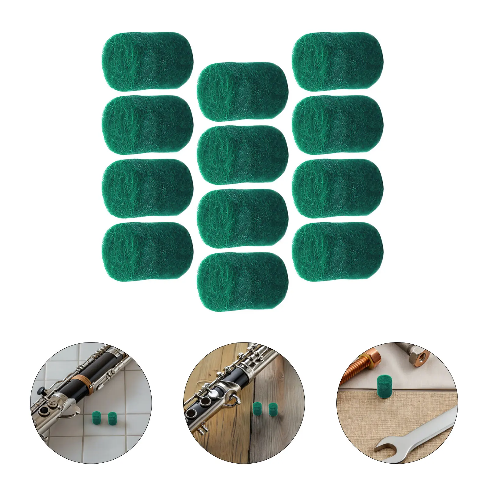 

12pcs Saxophone Felt Column Durable Replacement Parts For Alto Tenor Key Positioning Repairing Tool Accessory Instrument