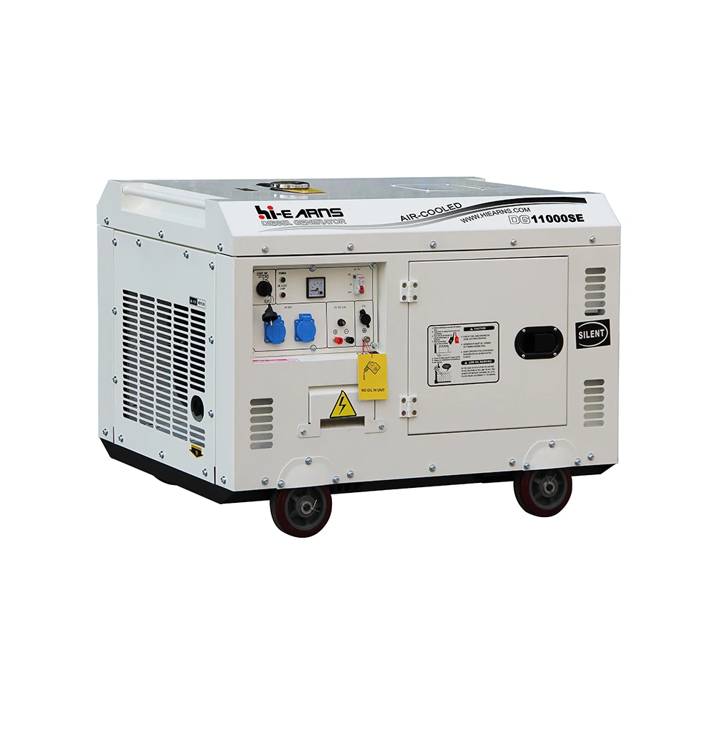 8kw 10kva 198F engine DG11000SE silent   generators air cooled genset price