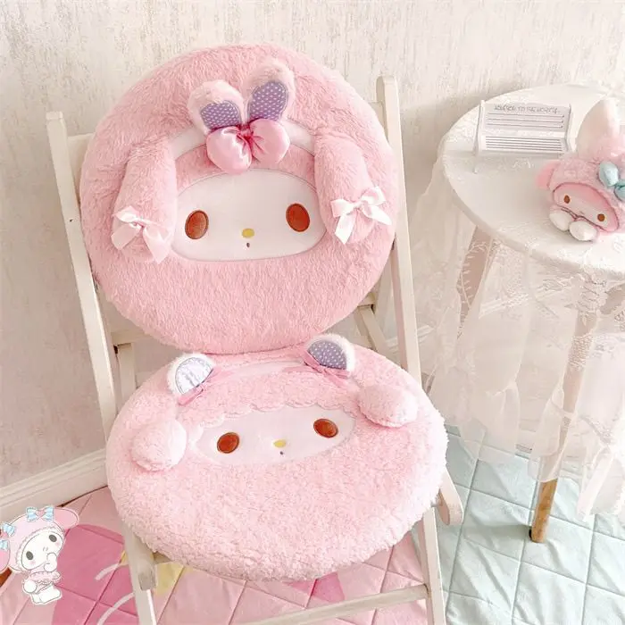 

Girl Cute Cartoon Sanrio MyMelody Warm Cushion Dormitory Office Memory Cotton Seat Cushion Sedentary Butt Cushion Girl Gift Toys
