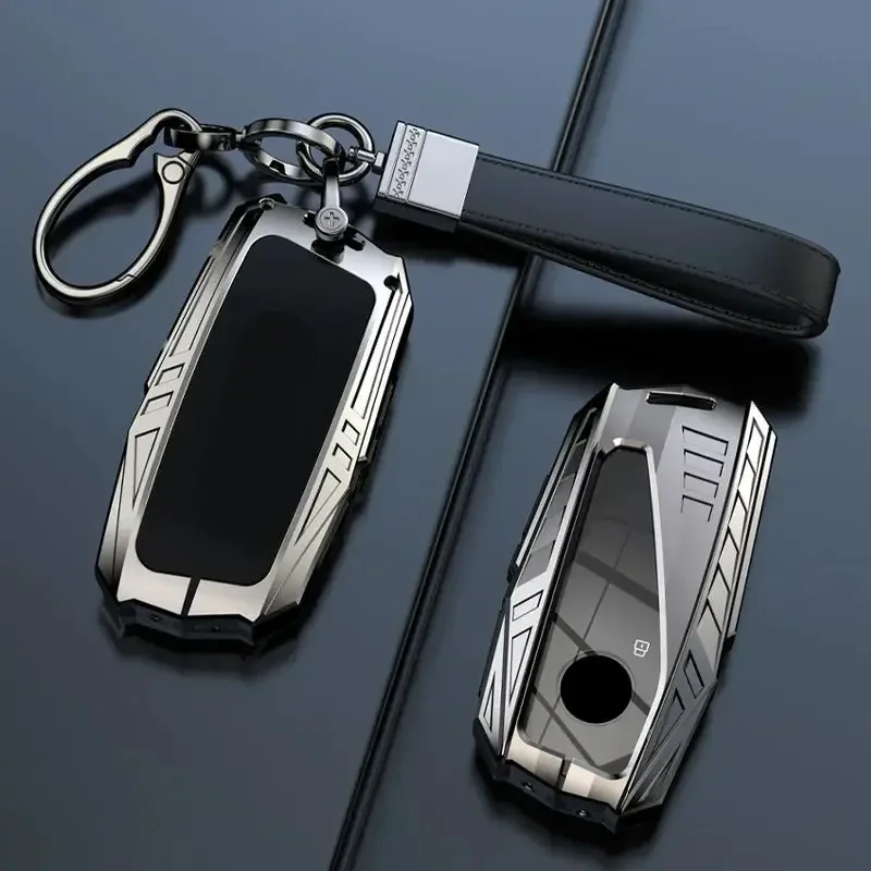 Metal Car Remote Key Case Cover Shell Holder Fob For BMW 225i 325i 530i X1 I3 IX3 X5 120i X2 740i 840i I7 X6 X7 3 5 Series 2024