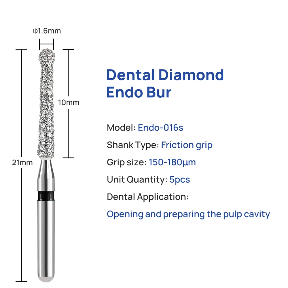 10 Stück AZDENT Dental-Diamantbohrer Endo-Bohrer FG-Bohrer 1,4/1,6/1,8 mm zum Öffnen und Vorbereiten des Pulpahöhlenraums für Hochgeschwindigkeits-Zahnärzte in der Zahnmedizin – Detail 9