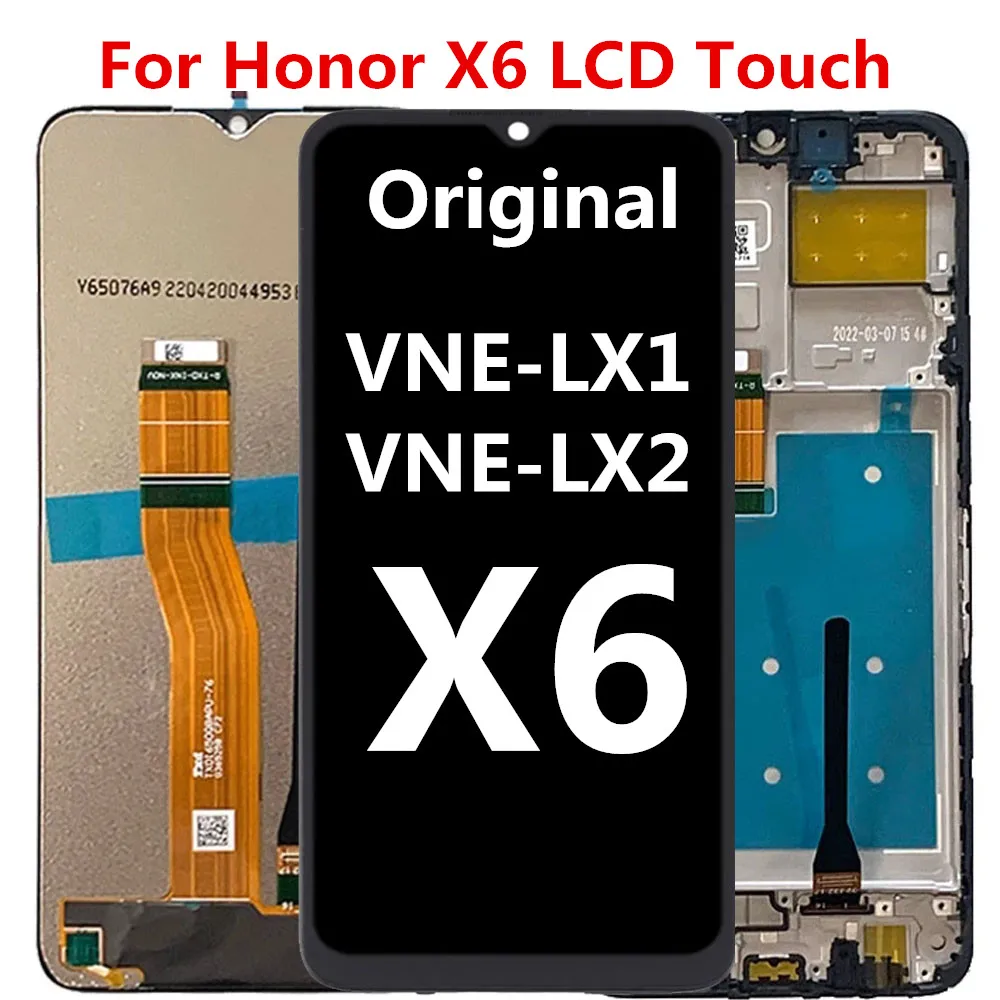 100% Tested For Honor X6 LCD Display Touch Screen Digitizer Assembly For Honorx6 VNE-LX1, VNE-LX2, VNE-LX3 Display With Frame