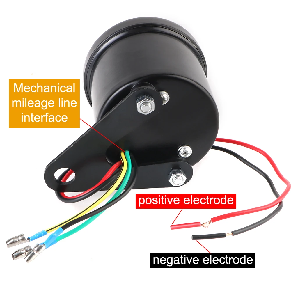Motorcycle Speedometers Moto Parts Modified Odometer Motobike Accessory Machinery Tachometer With LED Light Universal