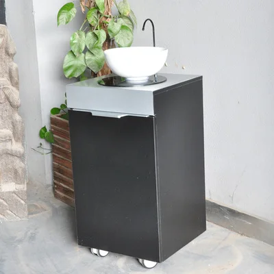 Exhibition Electric Portable Basin Sink Washbasin Washbasin with water tank, no plumbing and heating function