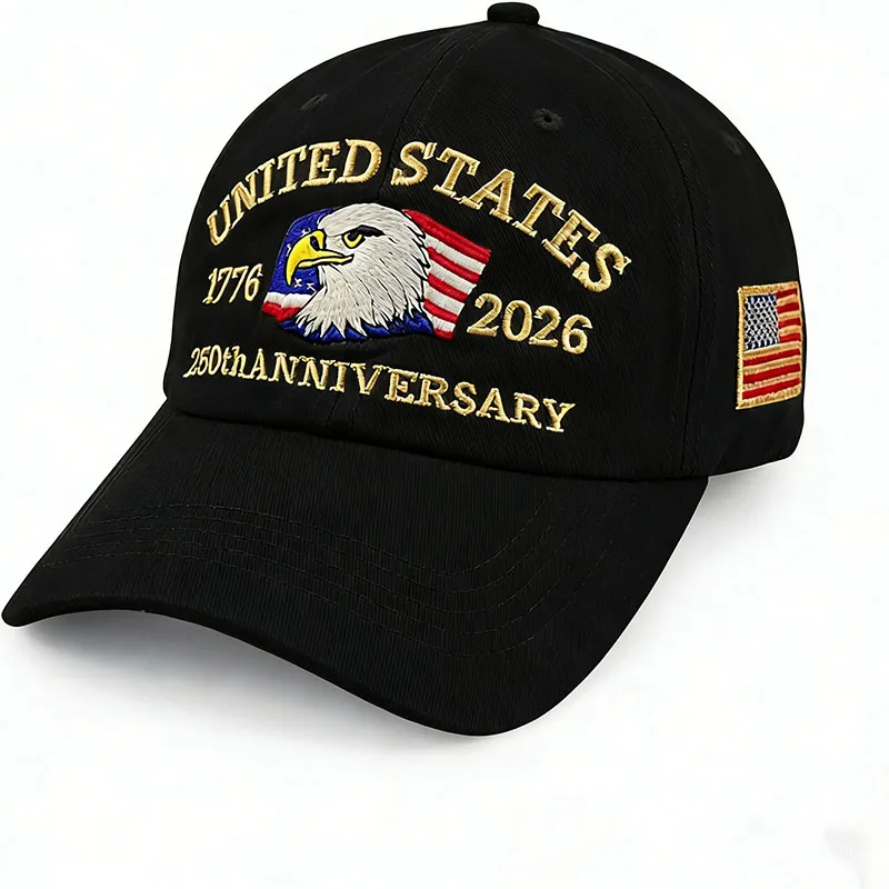 ABLECAP 250. Jubiläumsmütze USA Patriotische Baseballkappen Adler-Bestickte Baseballmützen für Männer Frauen 250-Jahres-Jubiläumsmütze – Detail 13