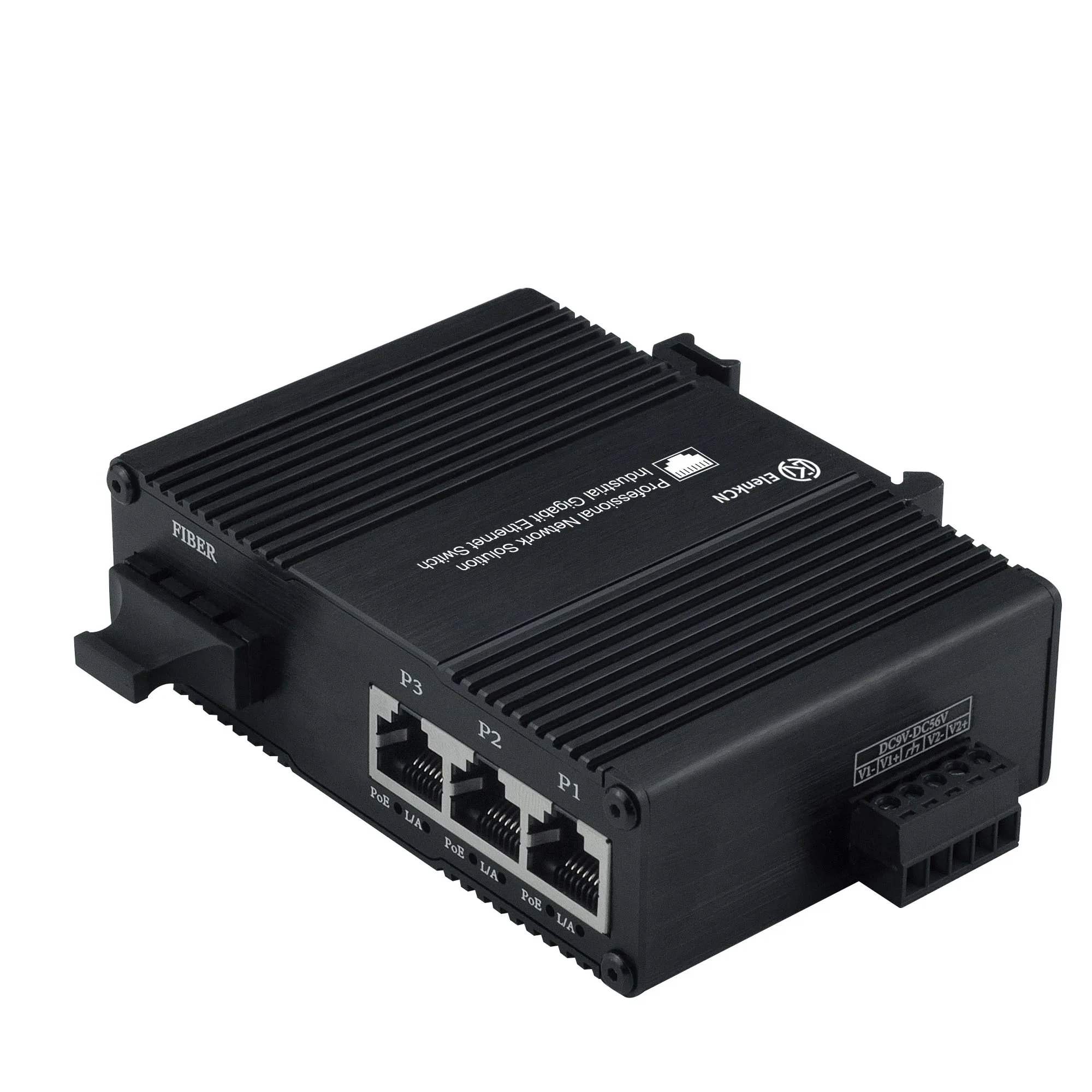 100M Gigabit 1 Optical 3 Electrical POE fiber optic transceiver POE powered fiber optic switch single mode multimode