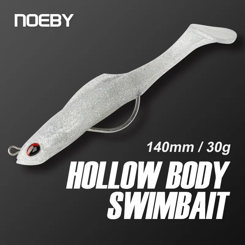 

Noeby 14cm 30g TPR Swimbait Hollow Body Sinking Soft Bait Perch Lure Wobblers Thick Shad Needle Stinger Hook Pike Bass Lure