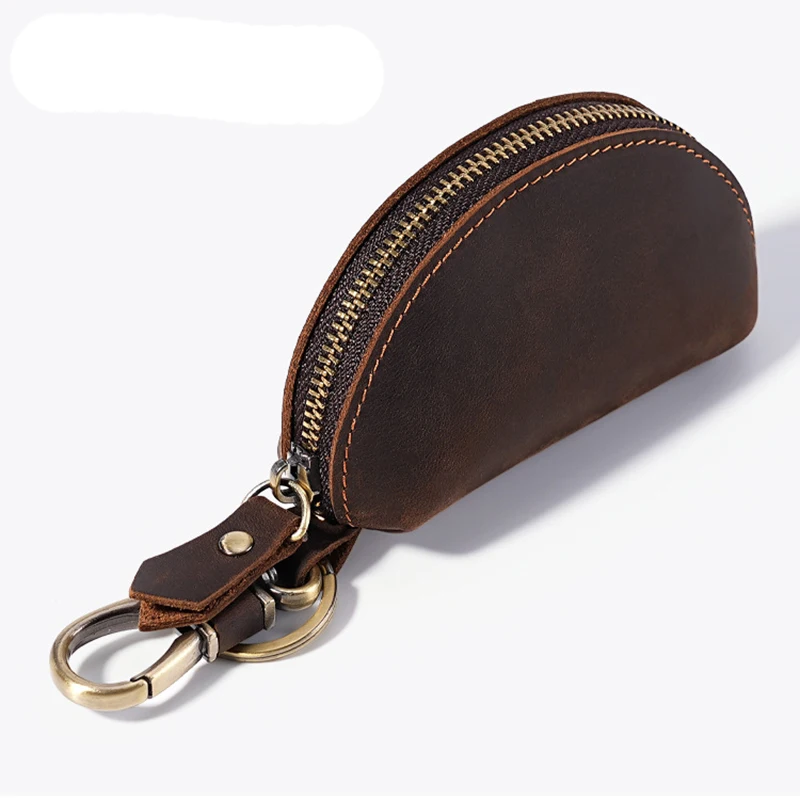 

Кошелек для ключей в стиле ретро из натуральной кожи, мужской органайзер для ключей, женский брелок-кошелек, чехол для ключей, сумка для ключей, ключница