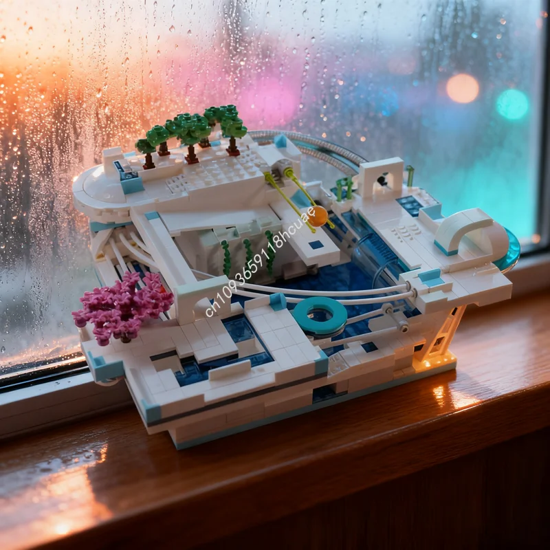 

1034pcs MOC Seastead Maze Ideas And CUUSOOed Model Building Blocks Toy Architecture Assemble Christmas Gifts Idea Kids Birthday