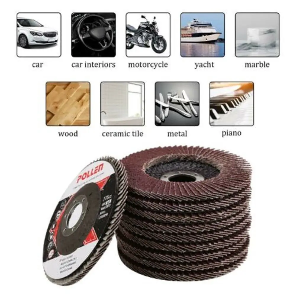 50pcs Angle Grinder Metal Polishing Wheel Premium Flap Disc FLAP GRINDING SANDING DISCS 115mm 4.5