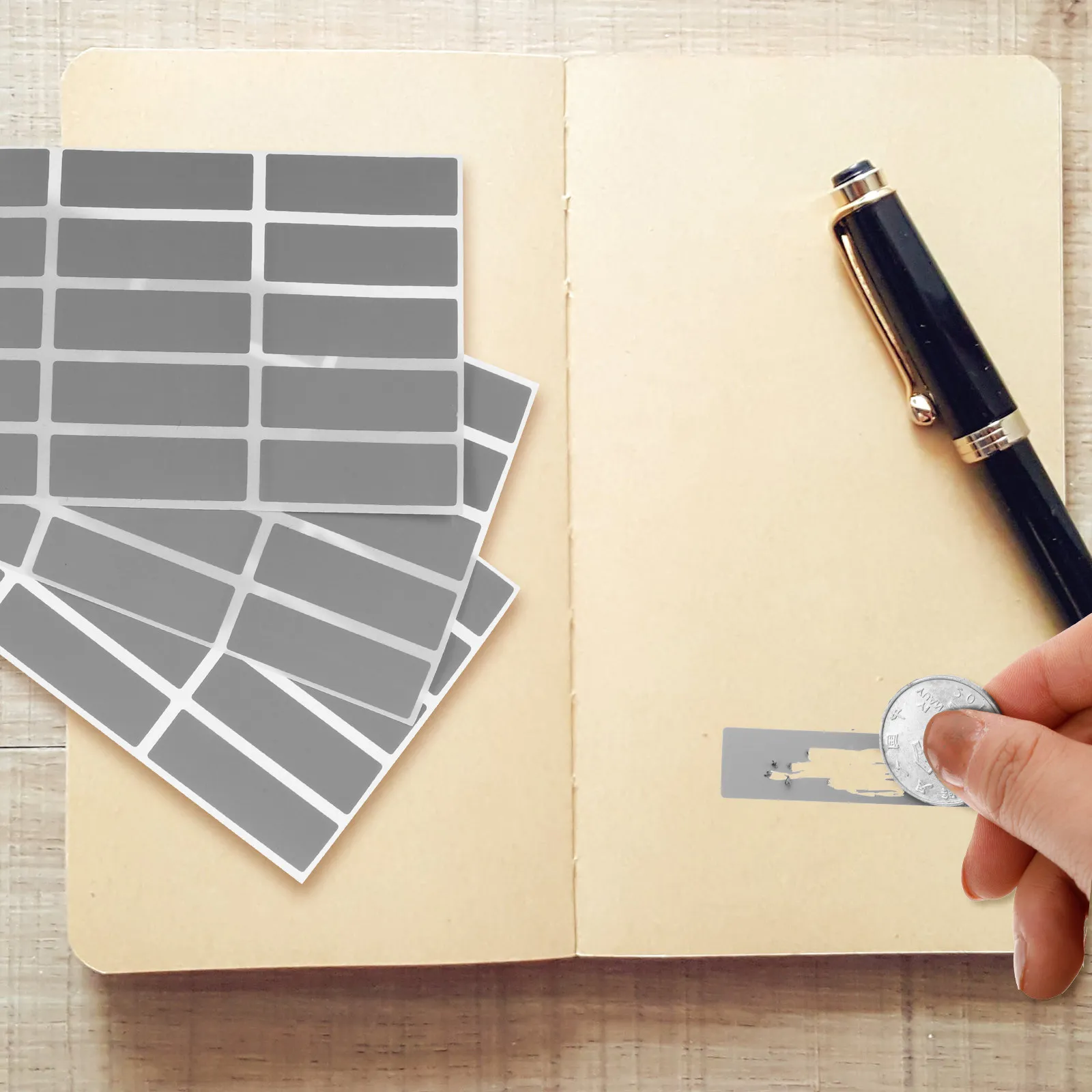 

25 Sheets Scratch Off Stickers for Reward Programs Classroom Motivation Labels Party Favors Prize Tickets Fun