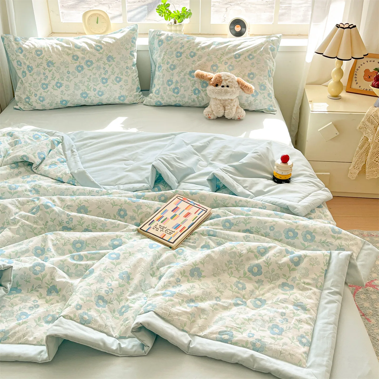 1pc-pure-cotton-flower-printed-summer-quilt-single-full-queen-size-quilted-air-condition-duvet-soft-여름이불-no-pillowcase