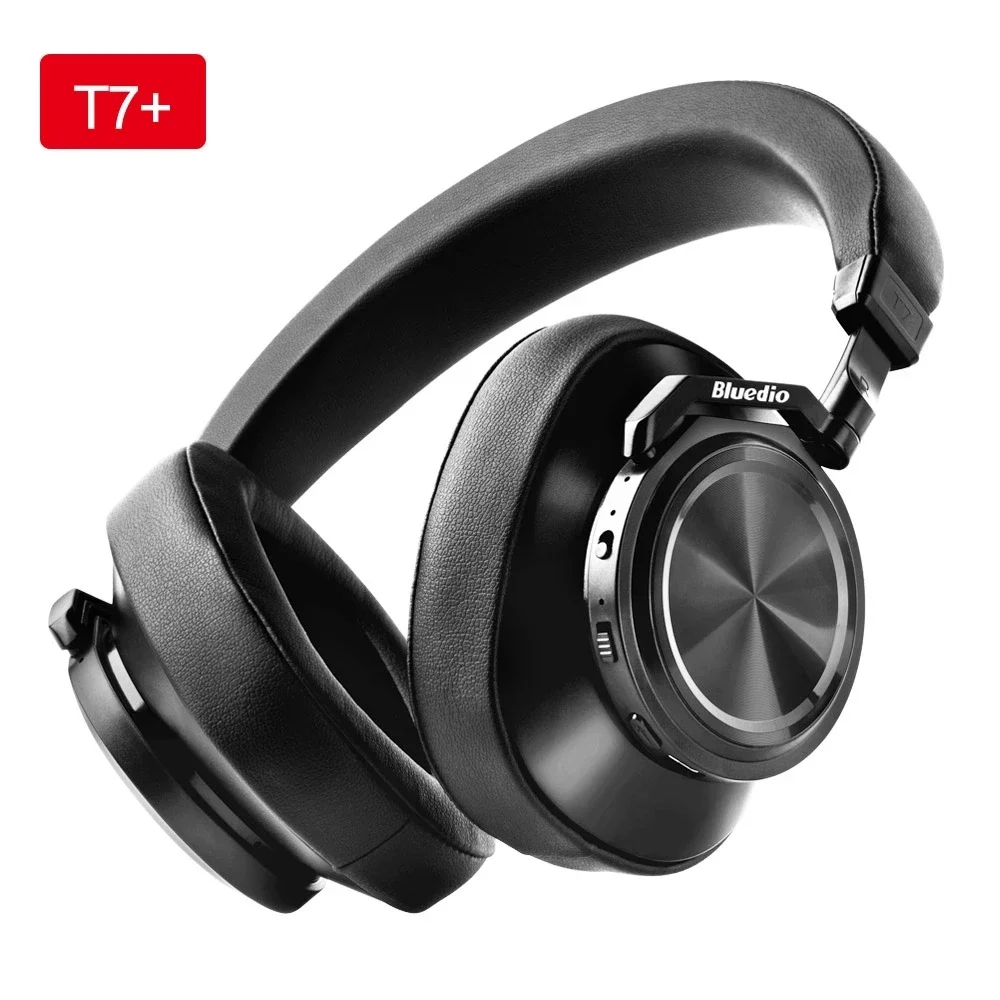 Bluedio T7+ Headphone Bt User-defined Active Noise Cancelling Wireless Headset Bluetooth Headphones Digital Display Dynamic 5.0