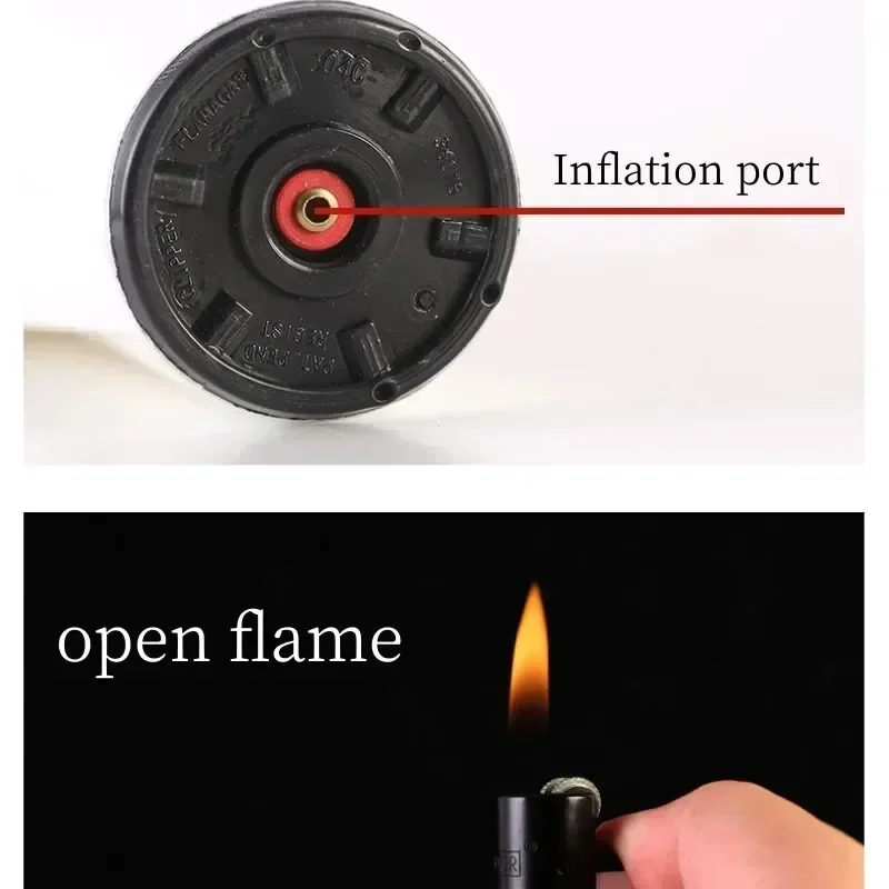 Clipper Gift Box Lighter Nylon Body Inflatable Lighter Grinding Wheel Smoking Gadget Torch Lighter Smoking Accessories Gift