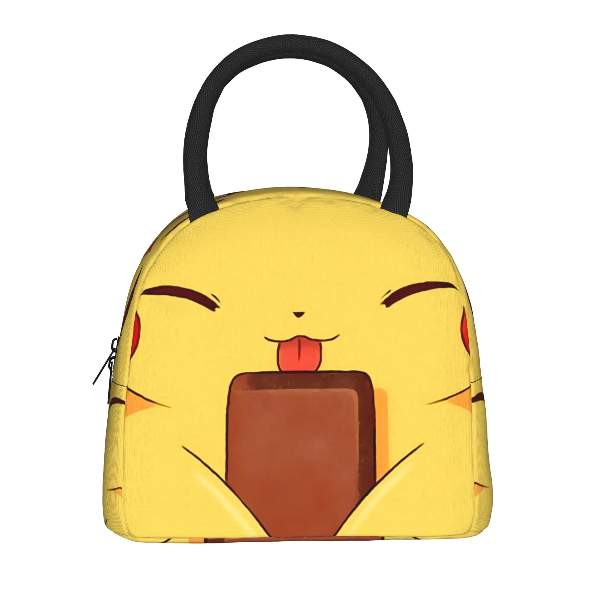 Cartoon Pokemon Handbag Insulated Lunch Bag Ice Pack Rice Bag Pikechu Love Food bolsa Student Bento Lunch Handbag Insulation