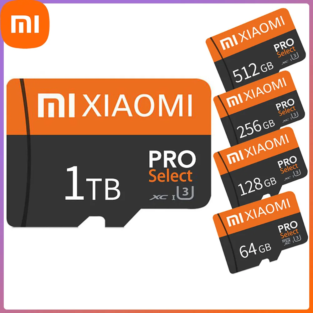 Карта памяти Micro SD Xiaomi, 1 ТБ, 128 ГБ, 256 ГБ, 512 ГБ, 64 ГБ