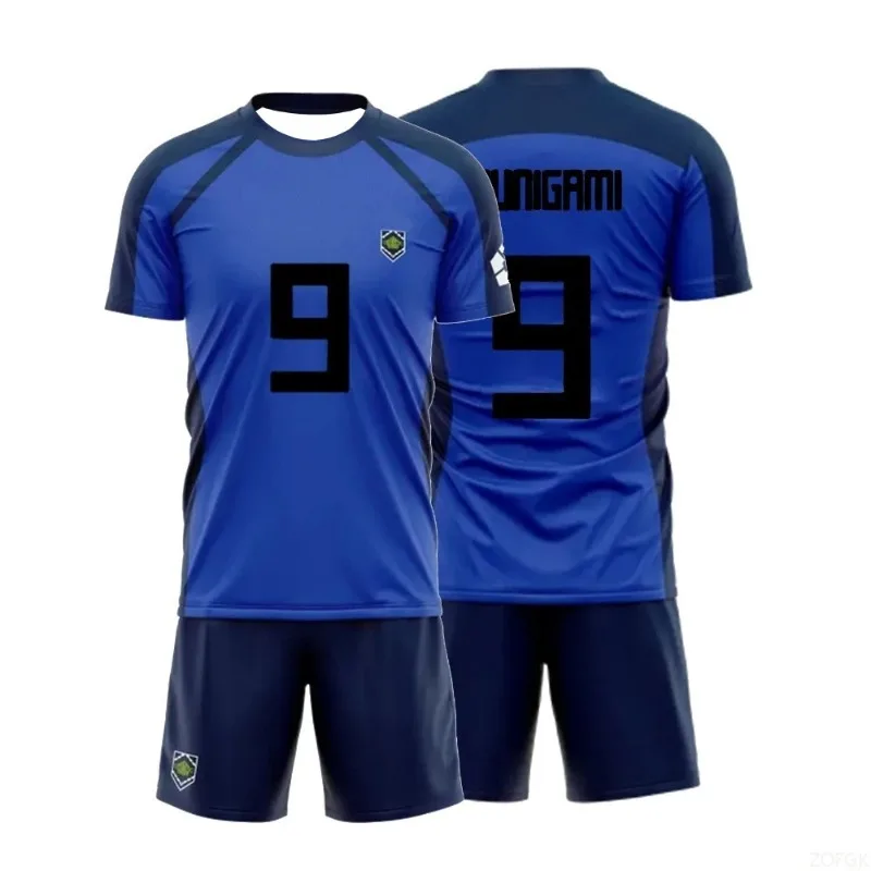 2026 Summer Anime Blue Lock Short Sleeve Set Futsal Football Pattern VL Replika T Shirt Sets Soccer Club Cosplay Unisex Jersey