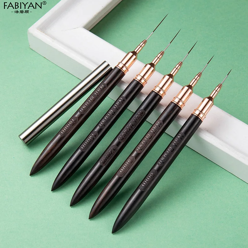 Nail Art Brush Liner Brush Stripe Pattern Painting Brush Acrylic UV Gel Extension Drawing Carving Pen DIY Manicure Tools