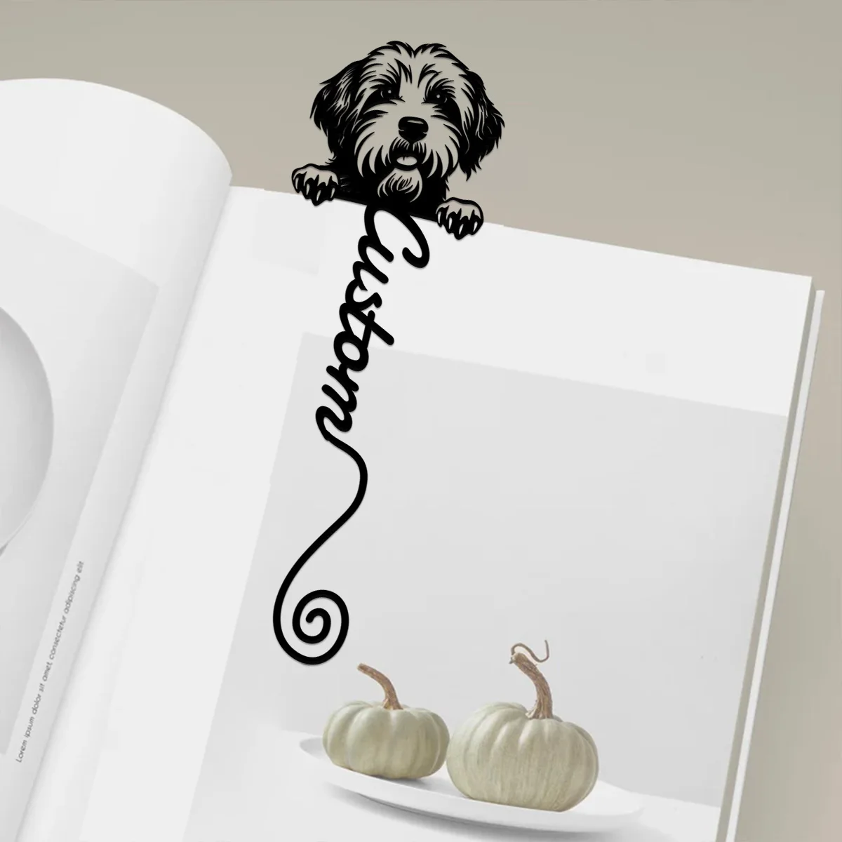 Custom Bookmark, Book Lover Gift, Dandie Dinmont Bookmark, Back To School Gift, Teacher Gift, Unique Bookmark, Dog Lover