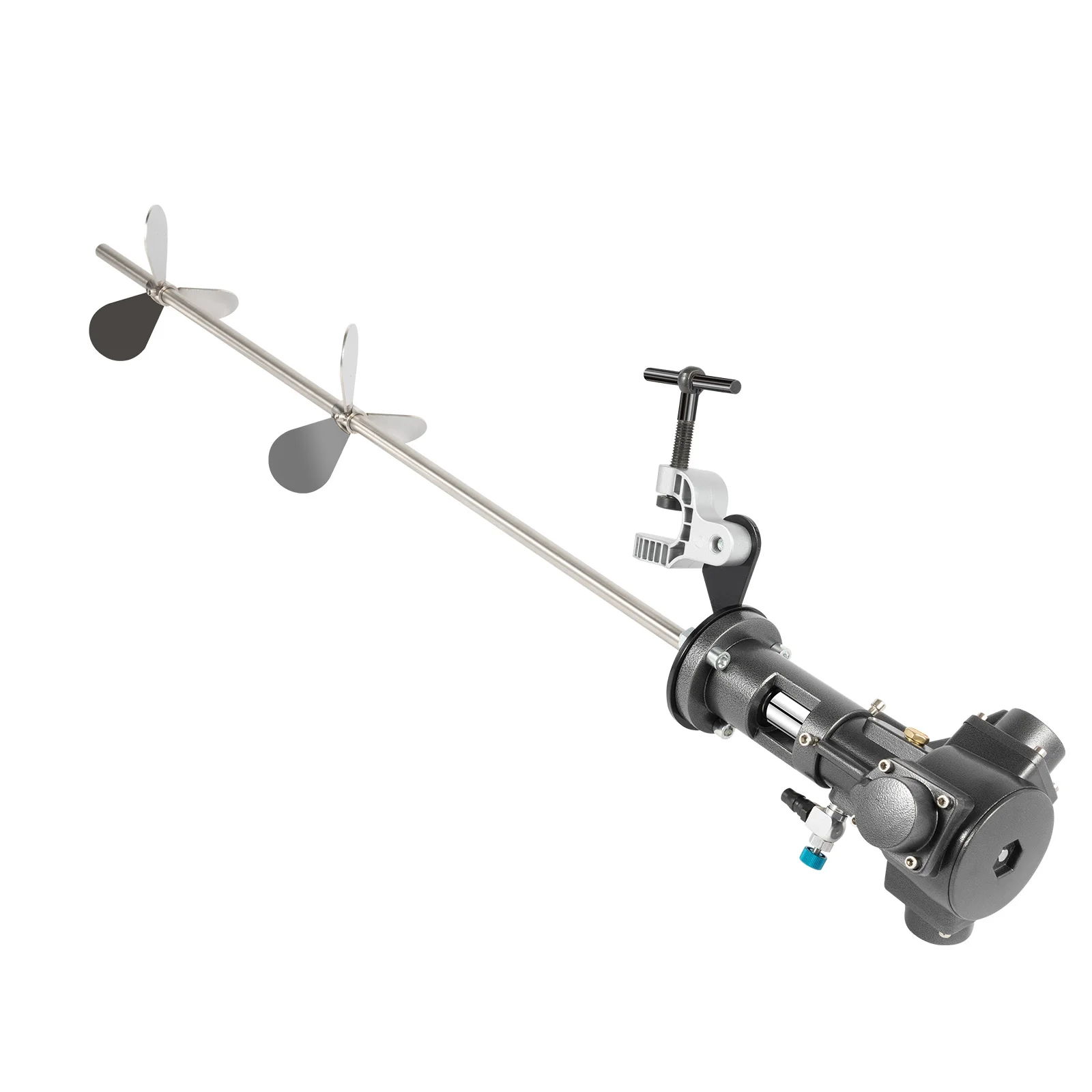 1/2HP 50 جالون الفولاذ المقاوم للصدأ قوس هوائي خلاط ، خزان برميل كليب قوس الهواء المحرض الطلاء مزيج أداة 50-2000 دورة في الدقيقة #3