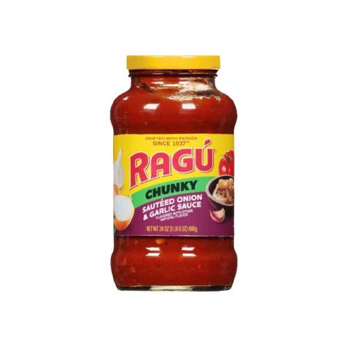 American Ragu Ragnar Enyan y ajo Pasta gruesa Espaguagu Salsa de tomate 680G * 2 piezas