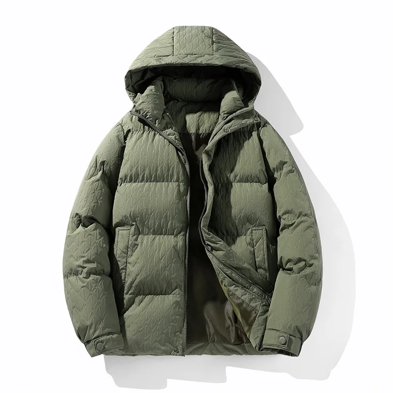 

Men Winter Jackets Hooded Padded Coats Loose Casual Thicken Warm Parkas Coat Plus Size 8XL